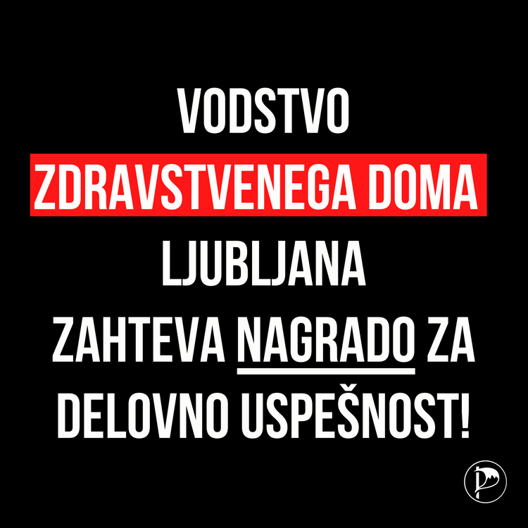 Vodstvo ZD Ljubljana zahteva nagrado za delovno uspešnost!