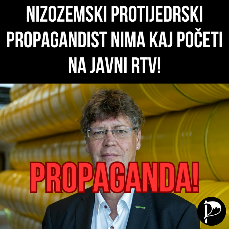 Nizozemski protijedrski propagandist nima kaj početi na javni RTV!