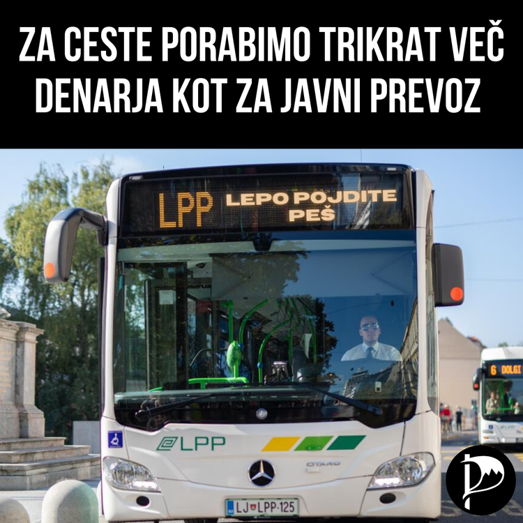 MOL za ceste porabi trikrat več denarja kot za javni prevoz