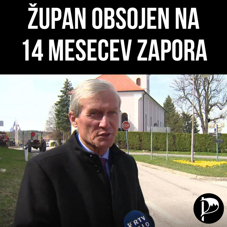 Večni župan obsojen na 14 mesecev zapora