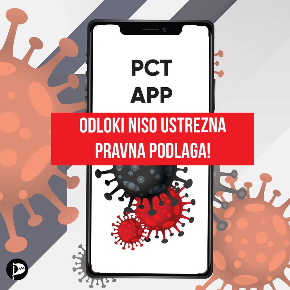 Zgodba o PCT aplikaciji je zgodba o kronični nesposobnosti slovenske vlade