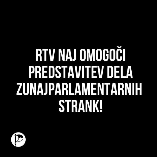 RTV naj omogoči predstavitev dela zunajparlamentarnih strank!