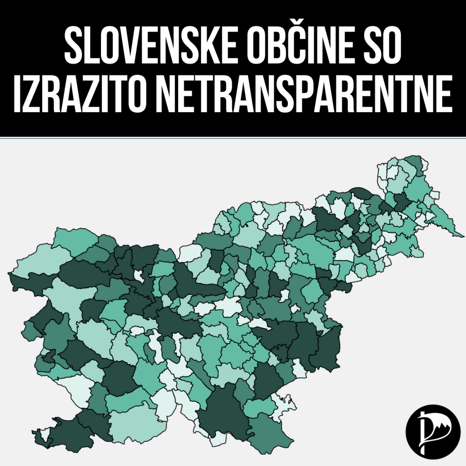 Slovenske občine so izrazito netransparentne