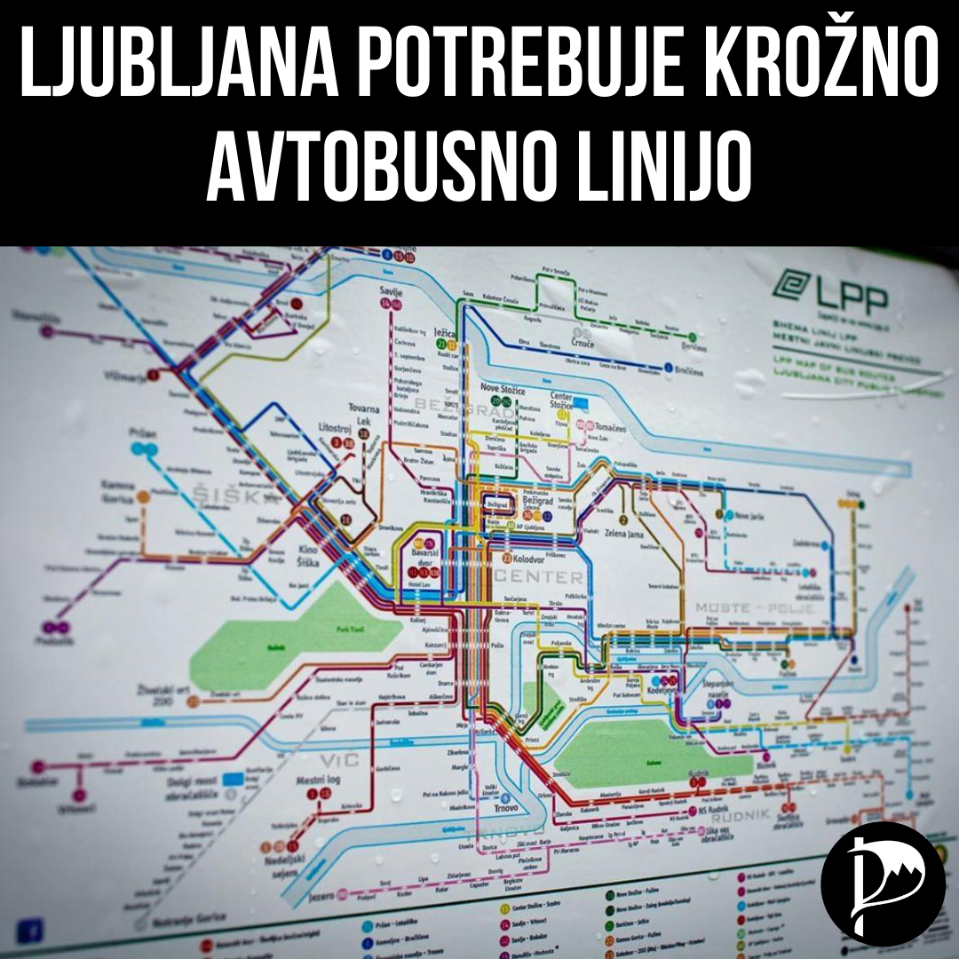 Ljubljana potrebuje krožno avtobusno linijo
