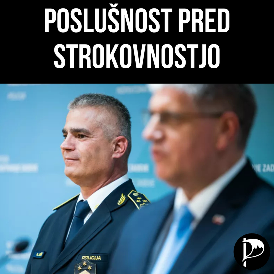 Vladi je poslušnost direktorja policije pomembnejša od njegove strokovnosti