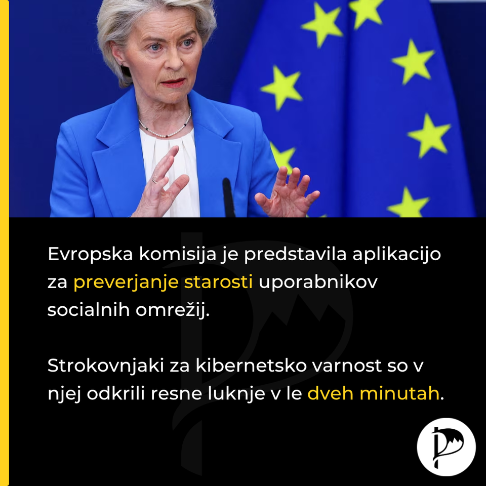 Polom evropske aplikacije za preverjanje starosti uporabnikov socialnih omrežij